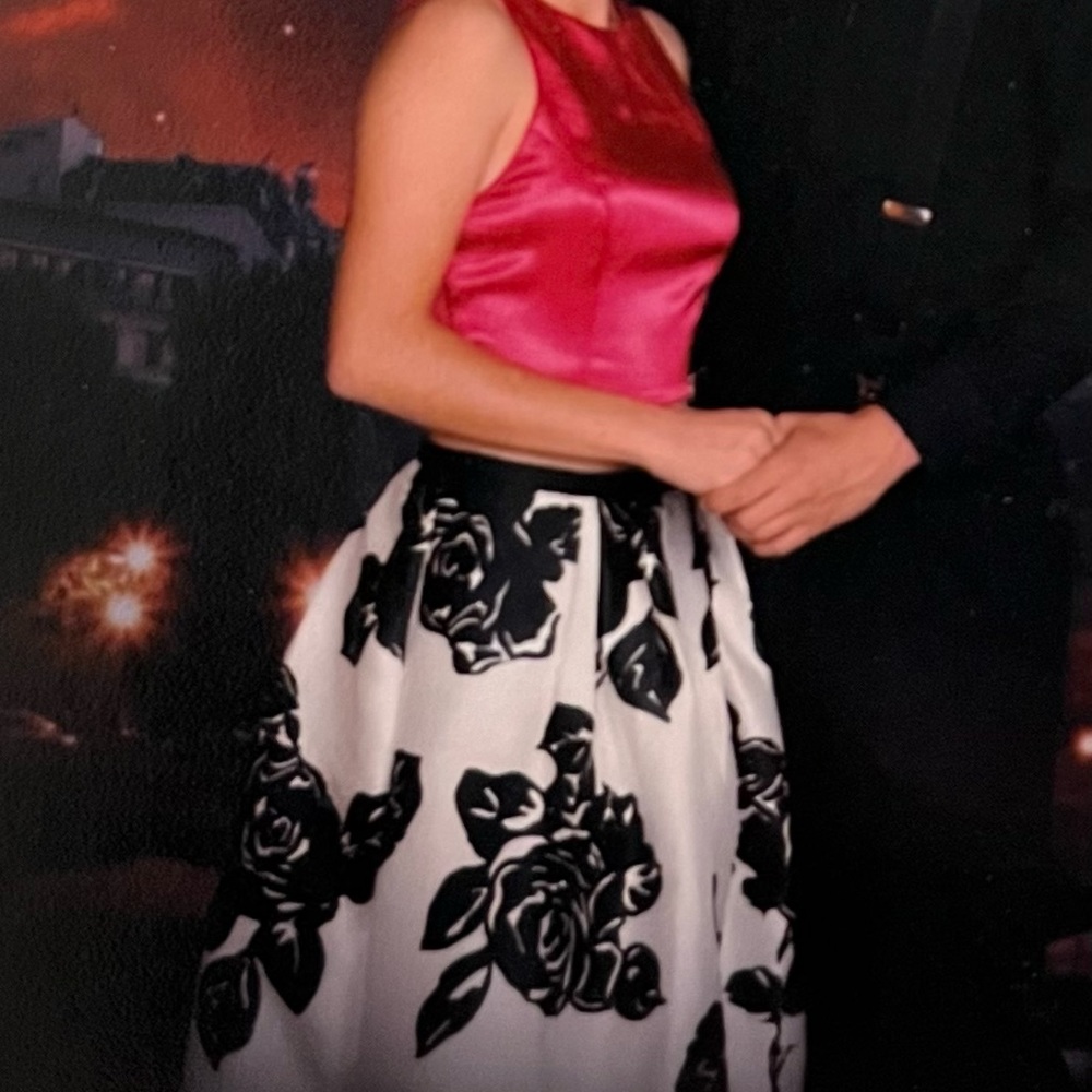 TWO PIECE High low Homecoming dress